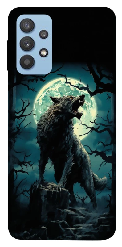 Чохол на Samsung Galaxy M32 Вовк під місяцем фото 1 з 1