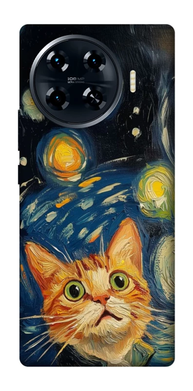 Чохол на TECNO Spark 20 Pro+ paint cat фото 1 з 1