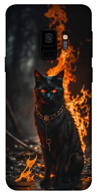 Чехол на Samsung Galaxy S9 Огненный кот фото 1 из 1