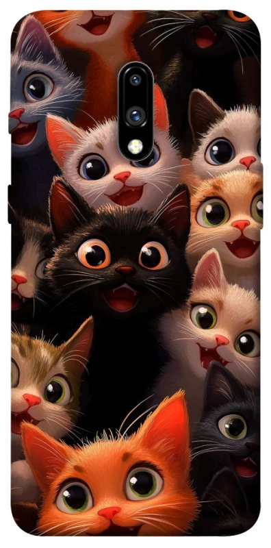 Чохол на OnePlus 7 happy cats фото 1 з 1