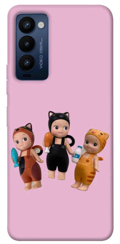 Чехол на TECNO Camon 18 Cat Cafe Trio фото 1 из 1