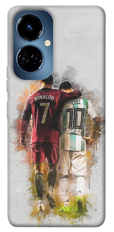 Чохол на TECNO Camon 19 Pro Ronaldo та Messi фото 1 з 1