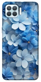 Чехол на Oppo F17 Pro Синие цветы фото 1 из 1