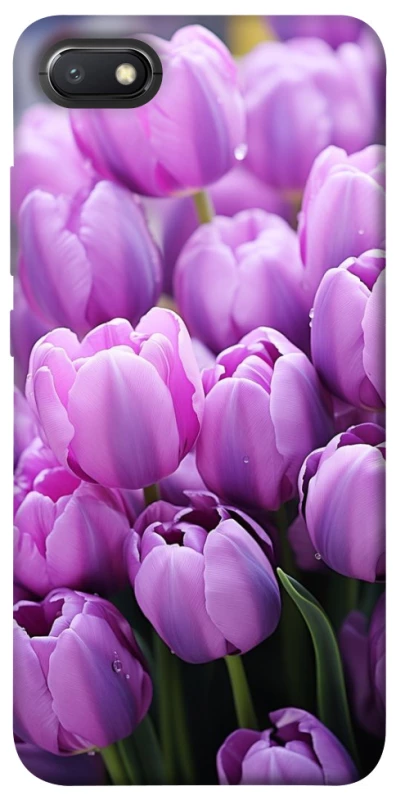 Чехол на Xiaomi Redmi 6A Фиолетовые тюльпаны фото 1 из 1
