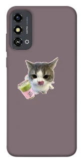 Чохол на ZTE Blade A53 cat matcha фото 1 з 1