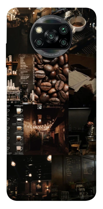 Чохол на Xiaomi Poco X3 NFC / Poco X3 Pro Coffee collage ver.1 фото 1 з 1