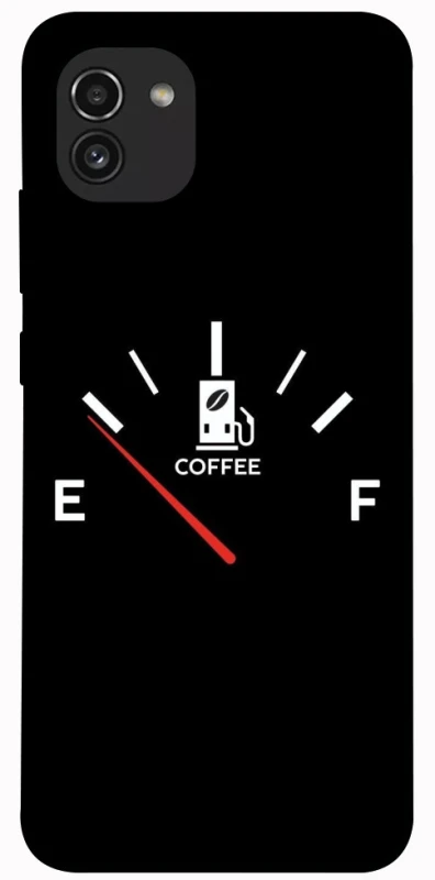 Чохол на Samsung Galaxy A03 Сoffee speedometer фото 1 з 1