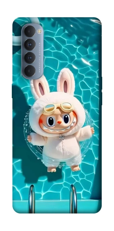 Чохол на Oppo Reno 4 Pro Labubu in the pool ver.2 фото 1 з 1