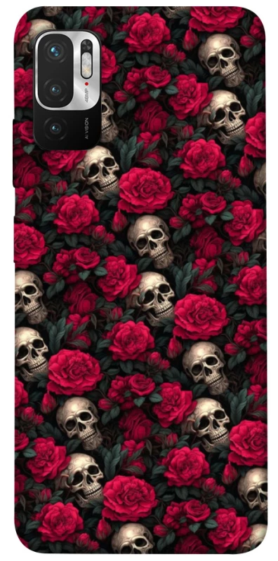 Чохол на Xiaomi Redmi Note 10 5G Черепа та рози фото 1 з 1