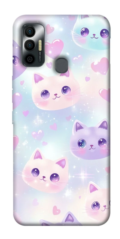 Чехол на TECNO Spark 7 Funny Kittens ver.4 фото 1 из 1