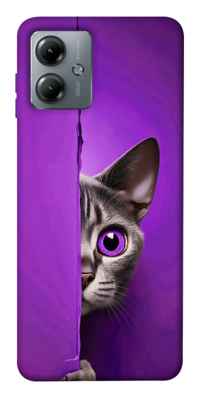 Чохол на Motorola Moto G14 Кіт-підглядач фото 1 з 1