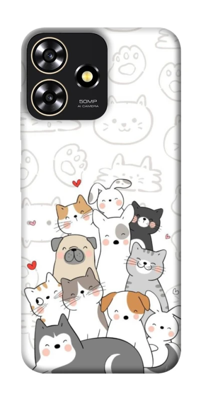 Чохол на ZTE Blade A73 4G Funny Pets фото 1 з 1