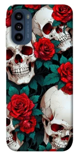 Чохол на Motorola Moto G41 skull and rose фото 1 з 1