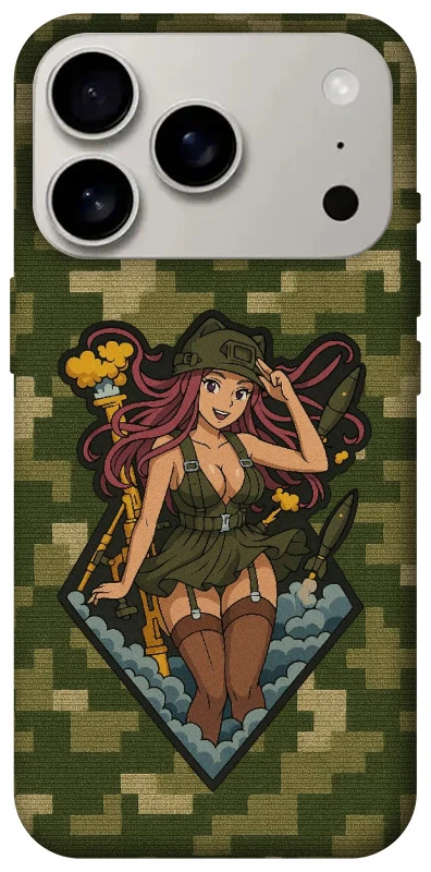 Чехол на Apple iPhone 17 Pro (6.3") Military Waifu фото 1 из 1