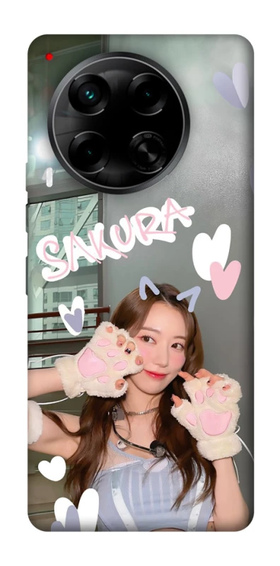 Чохол на TECNO Camon 30 (CL6) Sakura - LE SSERAFIM фото 1 з 1