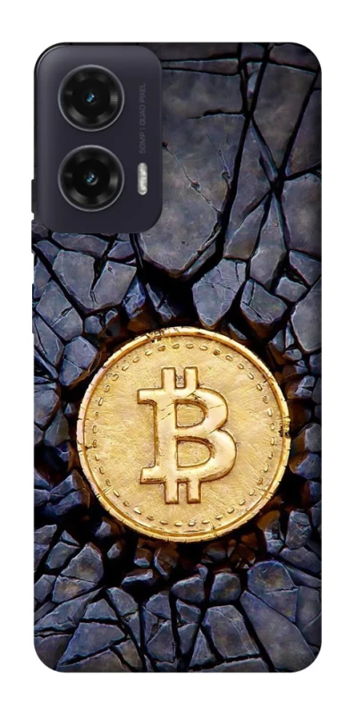 Чохол на Motorola Moto G35 Bitcoin cracks фото 1 з 1