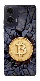 Чохол на Motorola Moto G35 Bitcoin cracks фото 1 з 1