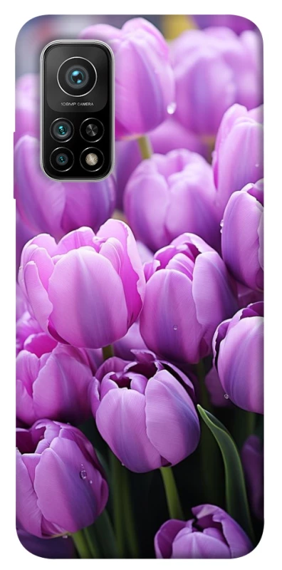Чохол на Xiaomi Mi 10T Фіолетові тюльпани фото 1 з 1