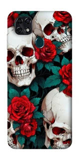 Чохол на ZTE Blade 20 Smart skull and rose фото 1 з 1