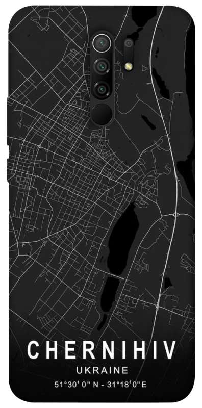 Чехол на Xiaomi Redmi 9 Chernihiv map фото 1 из 1