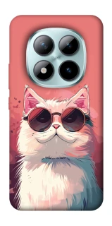 Чохол на Xiaomi Redmi Note 15 Pro+ 5G Сat with glasses фото 1 з 1