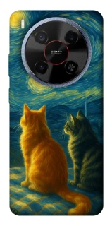 Чохол на ZTE Blade V70 Max Cats under the stars фото 1 Чохол на ZTE Blade V70 Max Cats under the stars фото 1 з 1