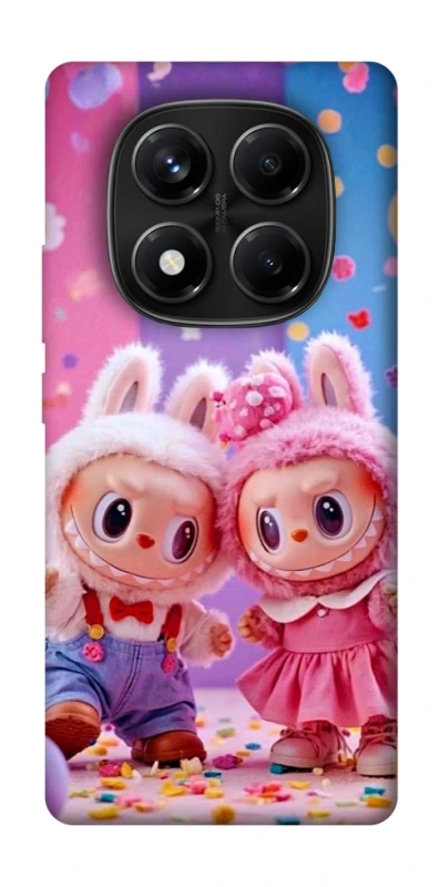Чохол на Xiaomi Redmi Note 14 Pro 4G Labubu twins ver.3 фото 1 з 1