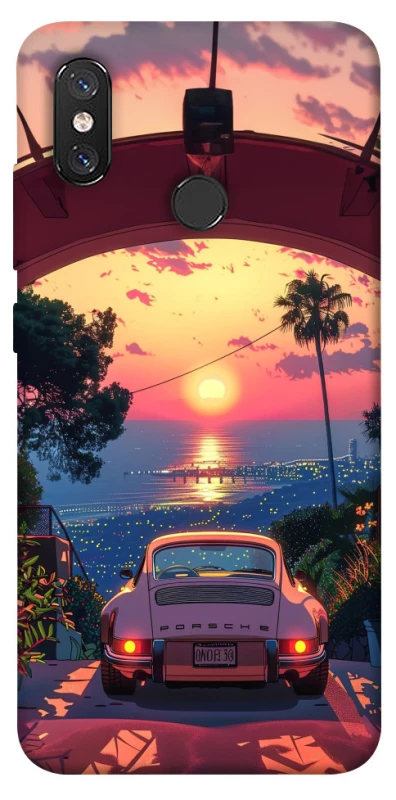 Чохол на Xiaomi Mi 8 Porsche at sunset фото 1 з 1