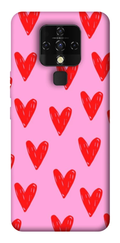Чохол на TECNO Camon 16 SE Red hearts 2 фото 1 з 1
