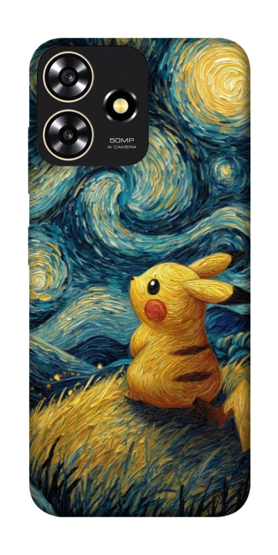 Чохол на ZTE Blade A73 4G Pikachu and Van Gogh фото 1 з 1