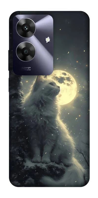 Чохол на Realme Note 60 Кіт під місяцем фото 1 з 1