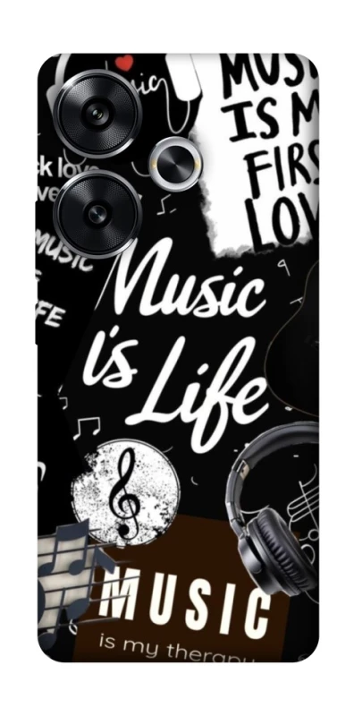 Чохол на Xiaomi Poco F6 Music is Life фото 1 з 1