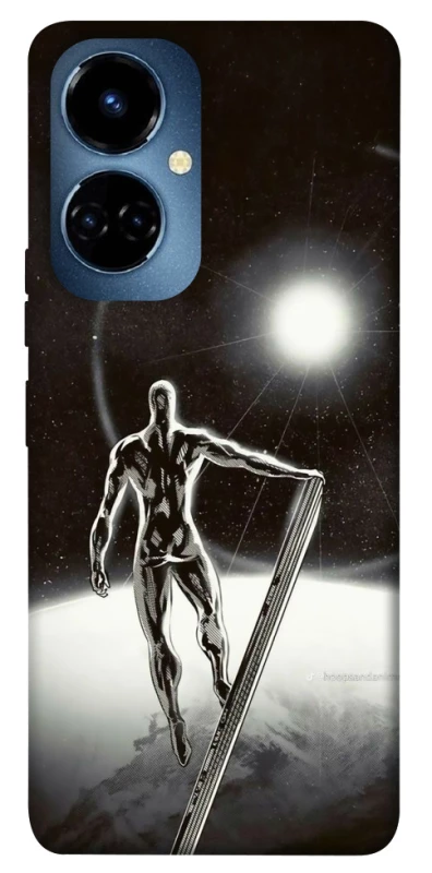 Чохол на TECNO Camon 19 Срібний серфер фото 1 з 1