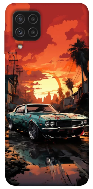 Чохол на Samsung Galaxy A22 4G Car at sunset фото 1 з 1