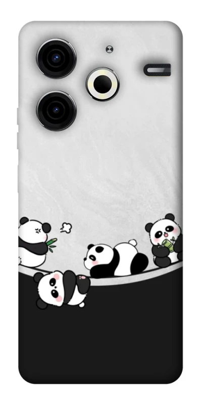 Чохол на TECNO Pova 6 Neo (LI6) Four pandas фото 1 з 1