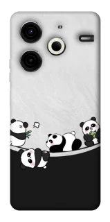 Чохол на TECNO Pova 6 Neo (LI6) Four pandas фото 1 з 1