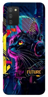 Чехол на Samsung Galaxy A02s Cyber Cat v2 фото 1 из 1