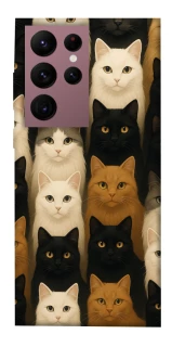 Чохол на Samsung Galaxy S22 Ultra Colorful Cat Collage фото 1 Чохол на Samsung Galaxy S22 Ultra Colorful Cat Collage фото 1 з 1