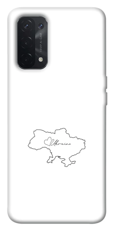Чохол на Oppo A54 5G / A74 5G Ukraine map фото 1 з 1