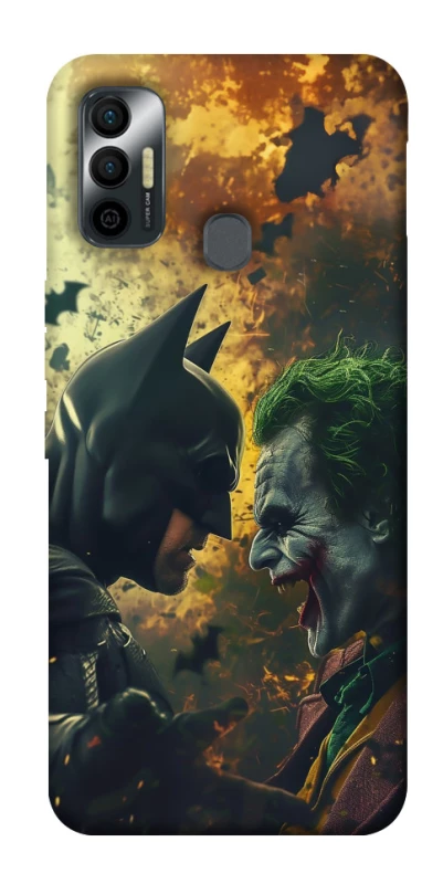 Чехол на TECNO Spark 7 Batman and the Joker фото 1 из 1