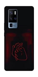 Чехол на Vivo X50 Pro+ Красное сердце фото 1 из 1