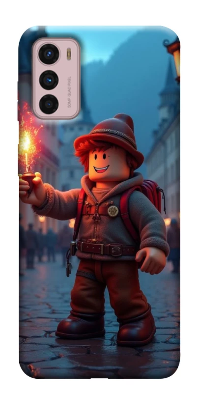 Чохол на Motorola Moto G42 Roblox Fire Logo Blue Flames фото 1 з 1