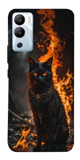 Чехол на Infinix Hot 12i Огненный кот фото 1 из 1