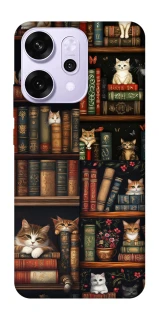 Чехол на Oppo Reno 14 Pro Cats & Books фото 1 из 1