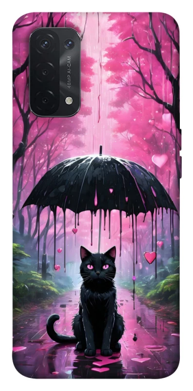Чохол на Oppo A54 5G / A74 5G Black cat фото 1 з 1