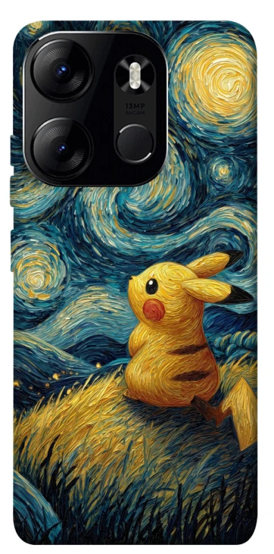 Чохол на Tecno Spark Go 2023 Pikachu and Van Gogh фото 1 з 1