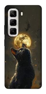 Чехол на Infinix Hot 50 4G Кот под луной v2 фото 1 из 1