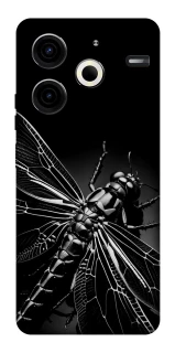 Чохол на TECNO Pova 6 Neo (LI6) Black dragonfly фото 1 з 1