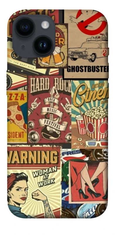 Чехол на Apple iPhone 14 (6.1") Retro collage ver.2 фото 1 из 1