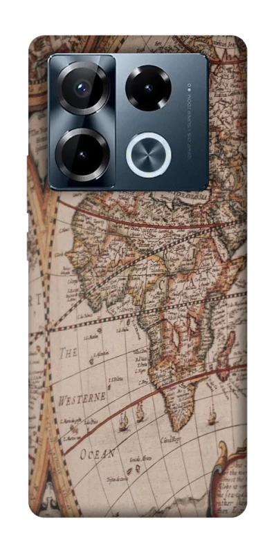 Чехол на Infinix Note 40 Pro 4G Карта путешествий фото 1 из 1